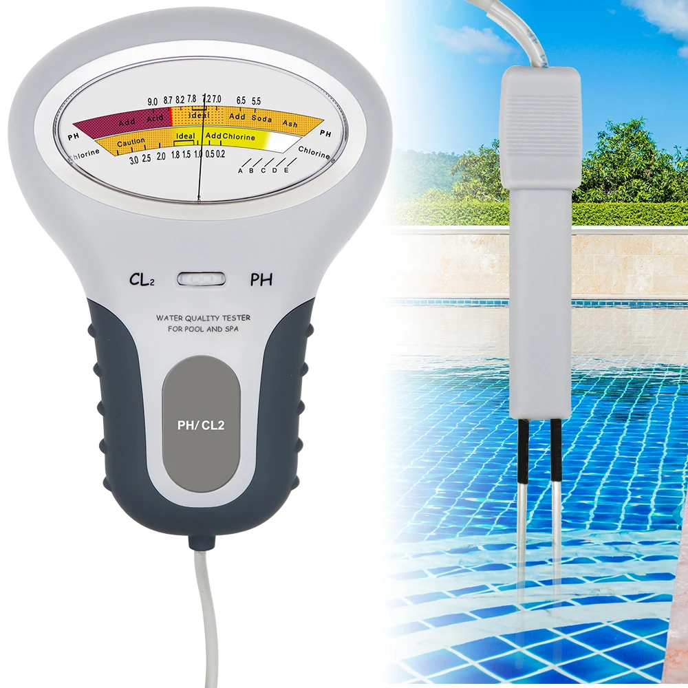2-in-1-Chlormessgerät PH-Chlortester PC-101 Level Tragbares digitales PH-Messgerät Wasserqualität Pool Spa Analysegeräte Image