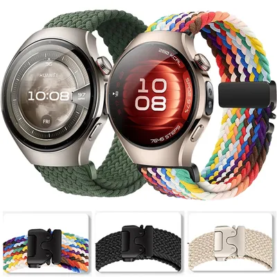 Fallschirmschnallenarmband für Huawei Watch GT5 Pro/5/4/GT5/GT4 GT3 Pro 46 mm geflochtenes Nylonarmband für Amazfit Active 2/GTS/GTR 3 4 Image