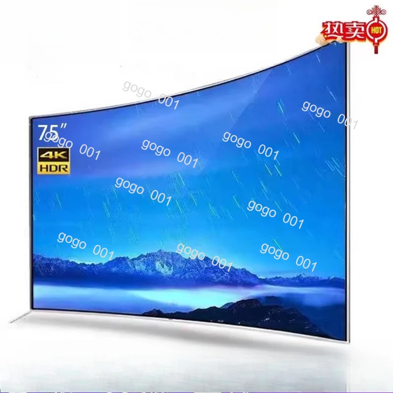 TV incurvée antidéflagrante grand écran réseau intelligent haute définition 50 65 75 80 90 TV LCD 100 pouces