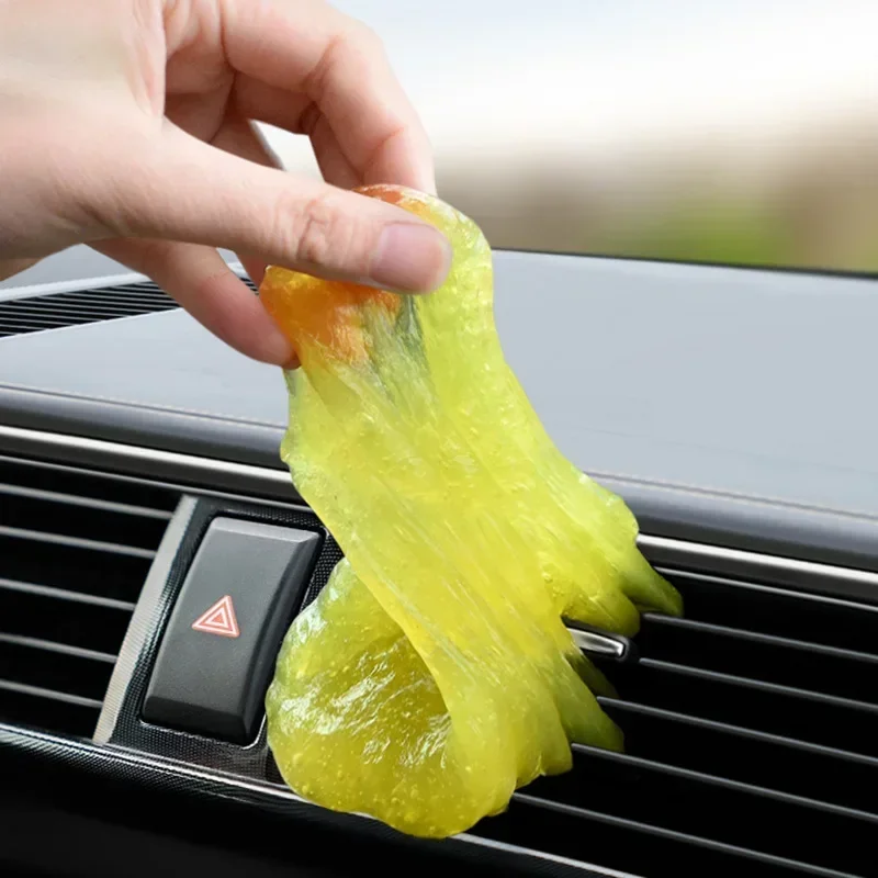 1/2 Stück Magic Car Cleaning Pad – Kleberpulverreiniger, Staubentferner-Gel für Heimcomputer, Tastatur und Auto-Reinigungswerkzeug Image