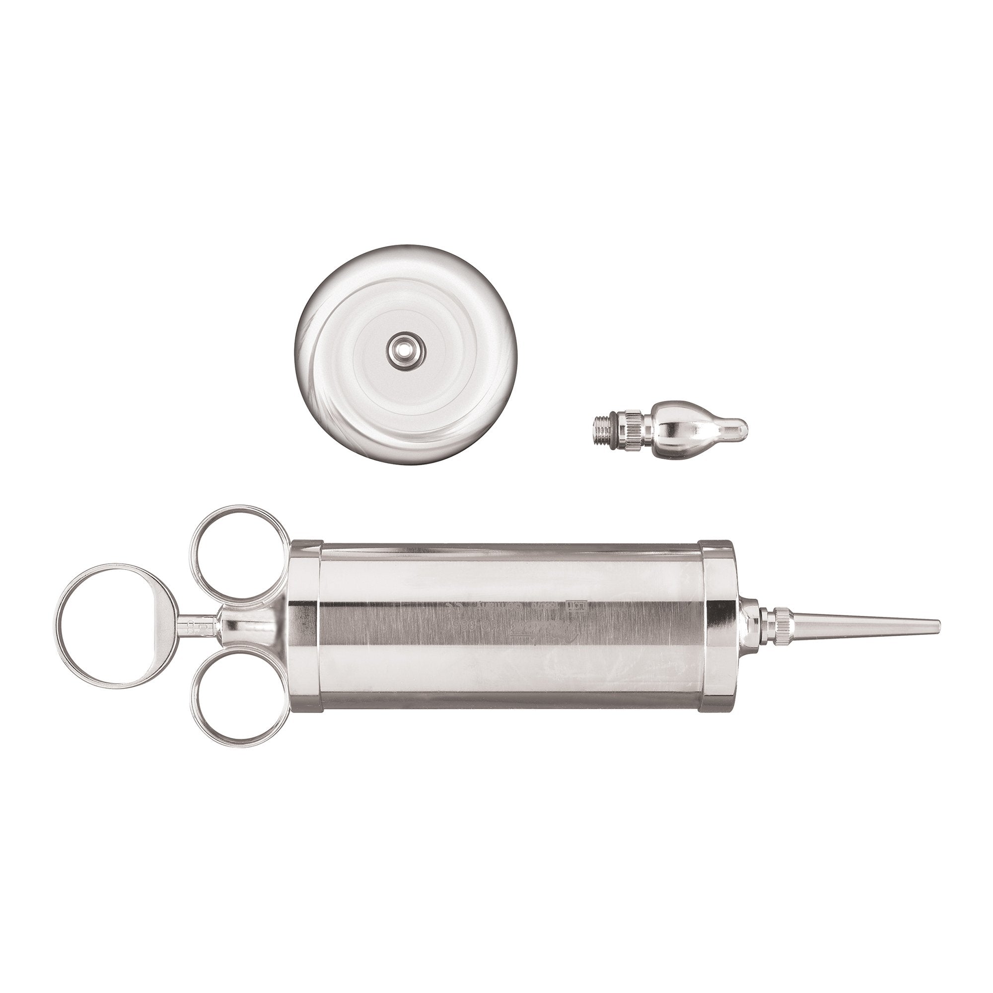 McKesson Argent Ear Syringe with Shield Three Ring Style Three Ring, Silver Barrel and Plunger OR Grade (487326_EA)
