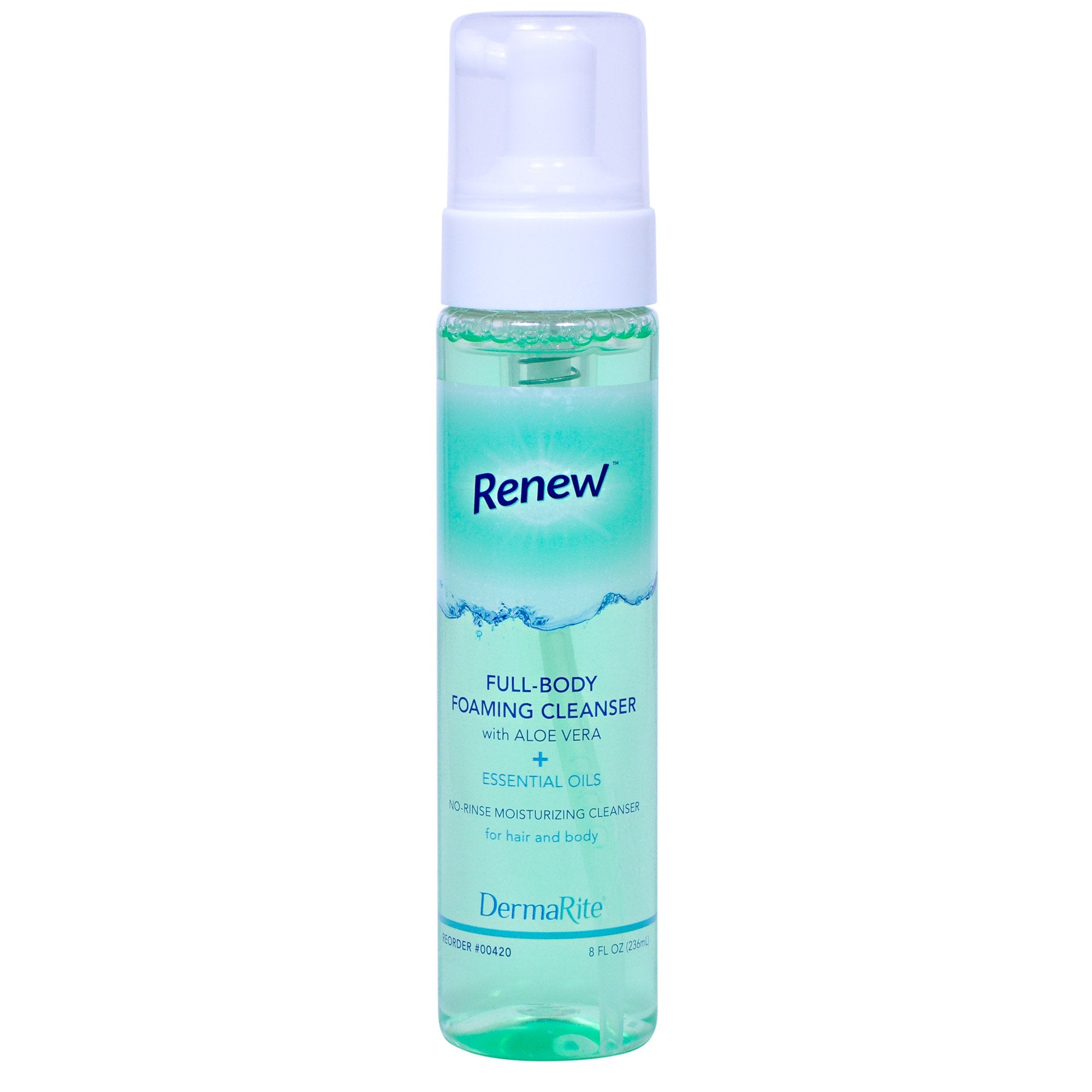 Renew Rinse-Free Body Wash Foaming 8 oz. Pump Bottle Citrus Scent (776333_EA) 1/EA Renew™ Bottled Soap