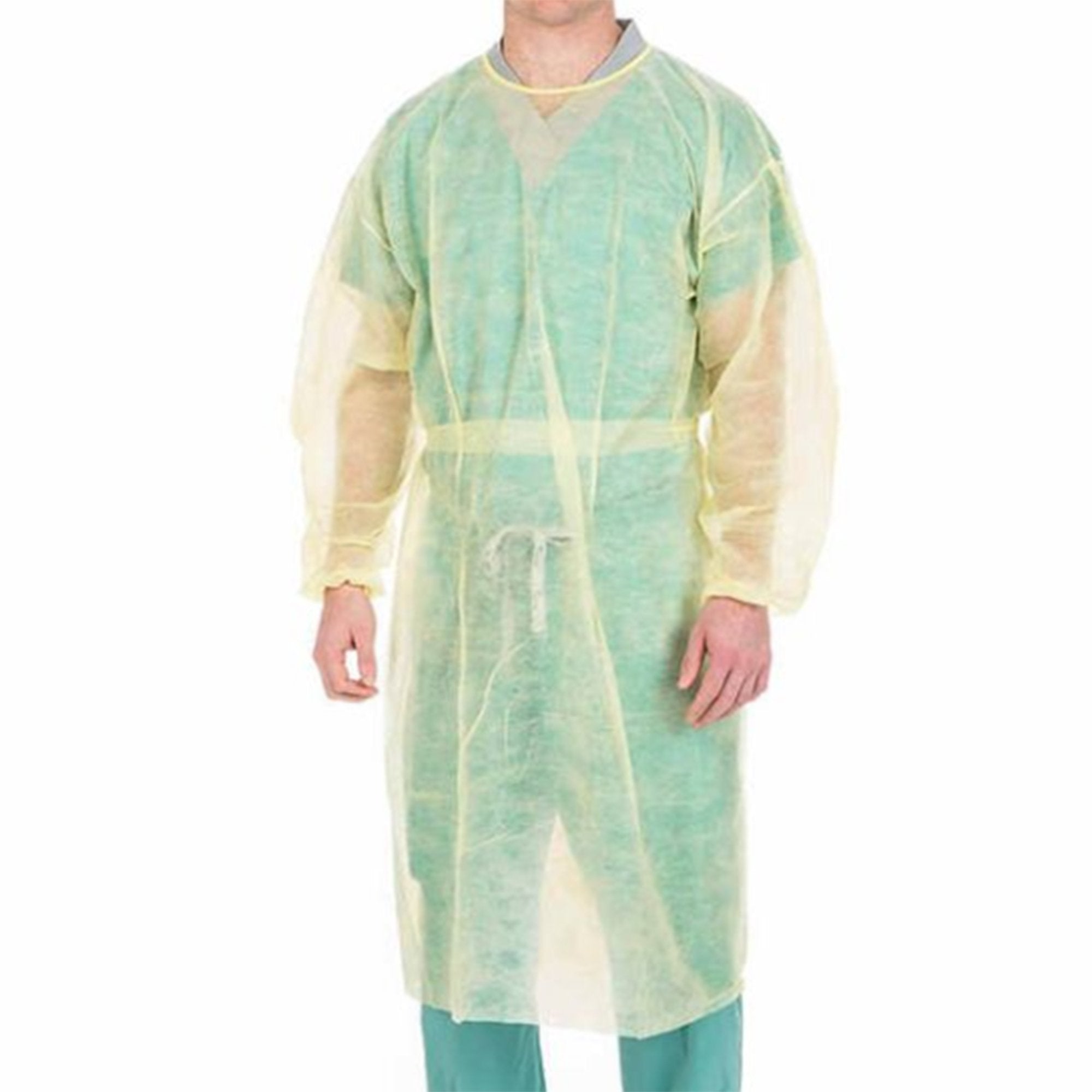 Cardinal Health Protective Procedure Gown One Size Fits Most Yellow NonSterile Not Rated Disposable (466476_PK)