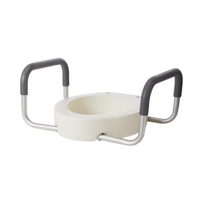 drive Premium Raised Toilet Seat with Arms 3-1/2 Inch Height Elongated 300 lbs. Weight Capacity (688939_EA) 1/EA drive™ Premium Raised Toilet Seats