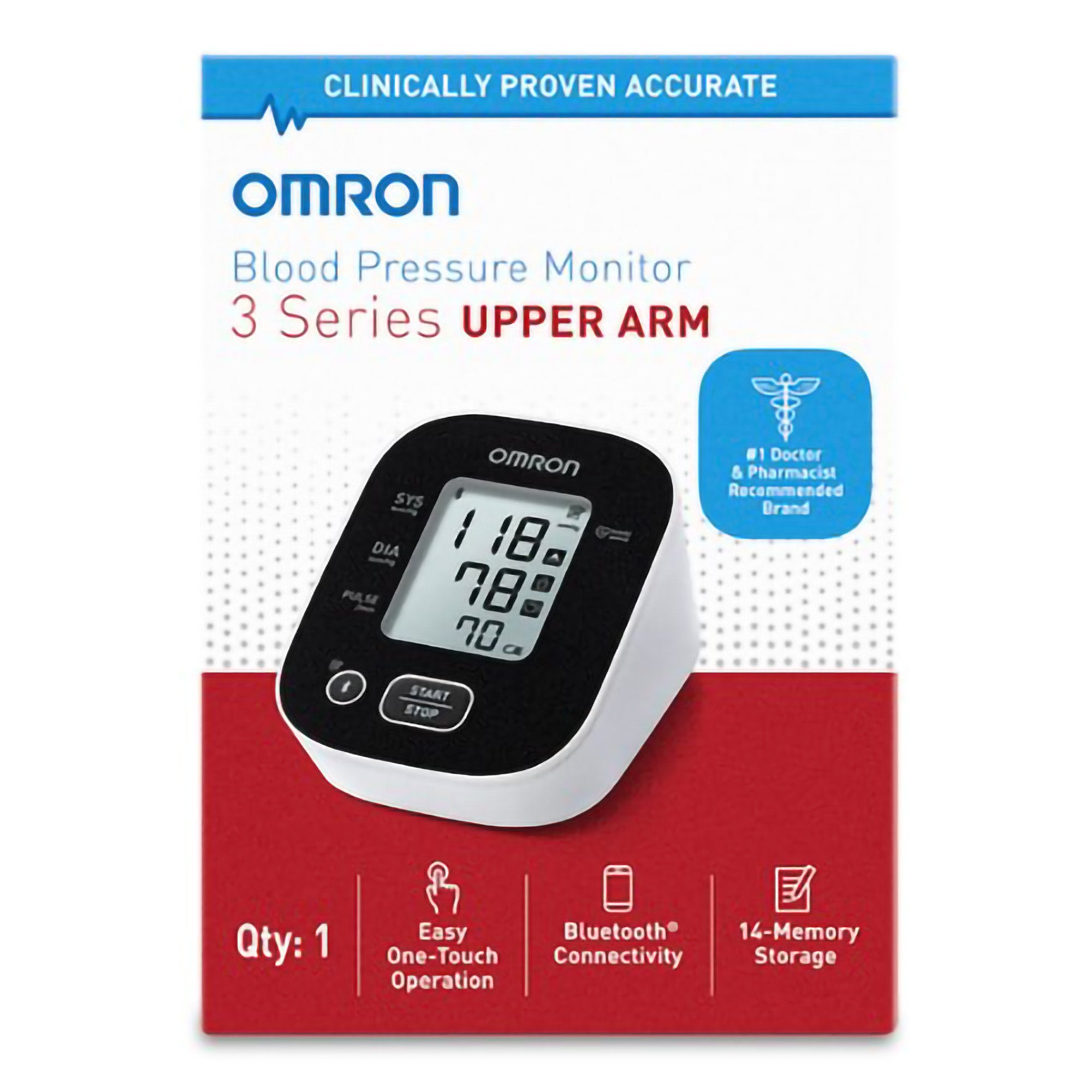 3 Series Home Automatic Digital Blood Pressure Monitor Adult Cuff 9 to 17 Inch Desk Model (1259670_EA) 1/EA 3 Series® Blood Pressure Monitors
