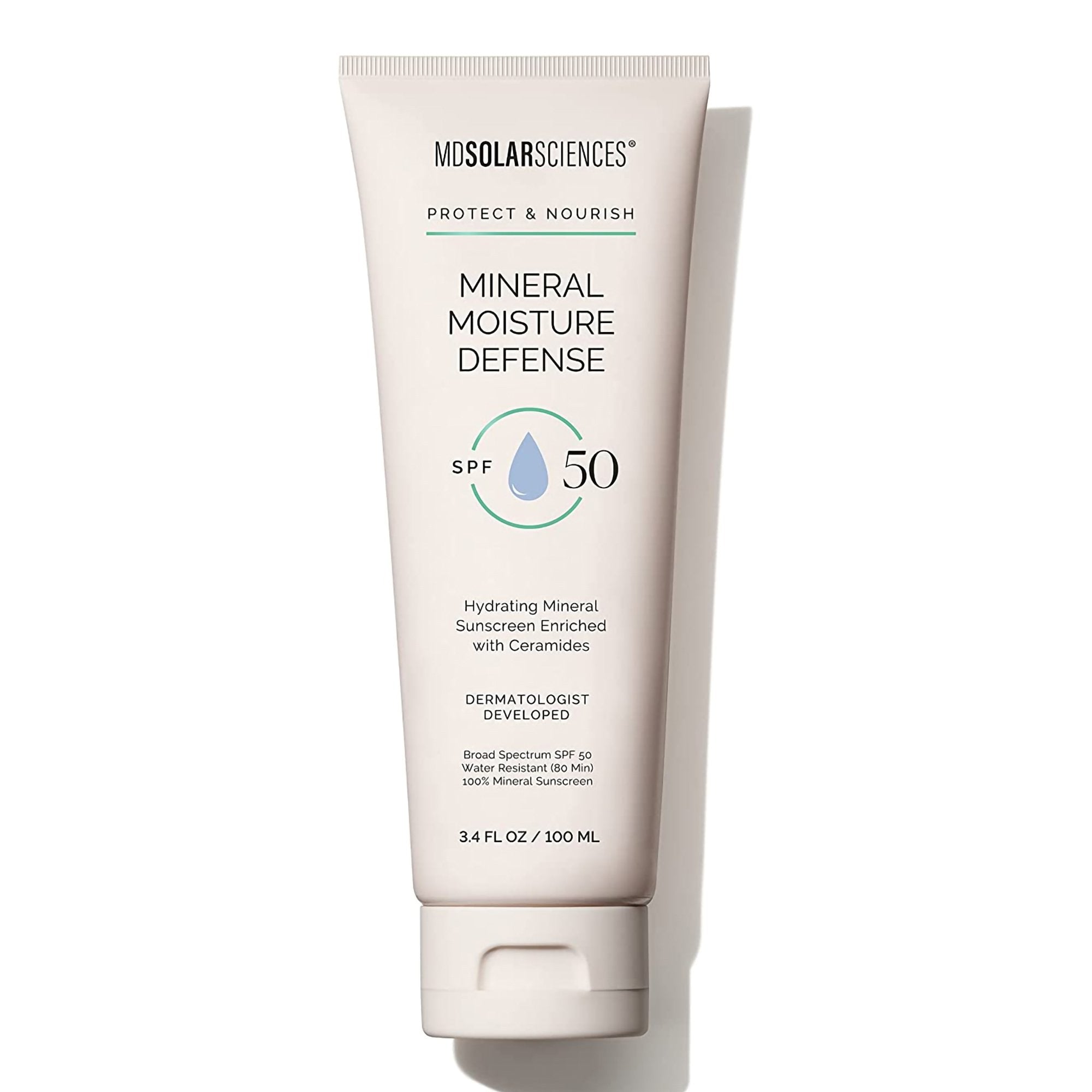 MDSolarsciences Mineral Moisture Defense Sunscreen SPF 50 Cream 3.4 oz. Tube (1230941_EA) 1/EA MDSolarsciences™ Mineral Moisture Defense Skin Care Pro