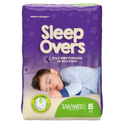 Cuties Sleep Overs Unisex Youth Absorbent Underwear Pull On with Tear Away Seams Small / Medium Disposable Heavy Absorbency (713142_CS)