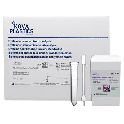 KOVA Plastics System Pac 500 Urinalysis Consumables Kit Urinalysis System 500 Tests Non-Regulated (193536_KT) 1/KT Lab Test Kits