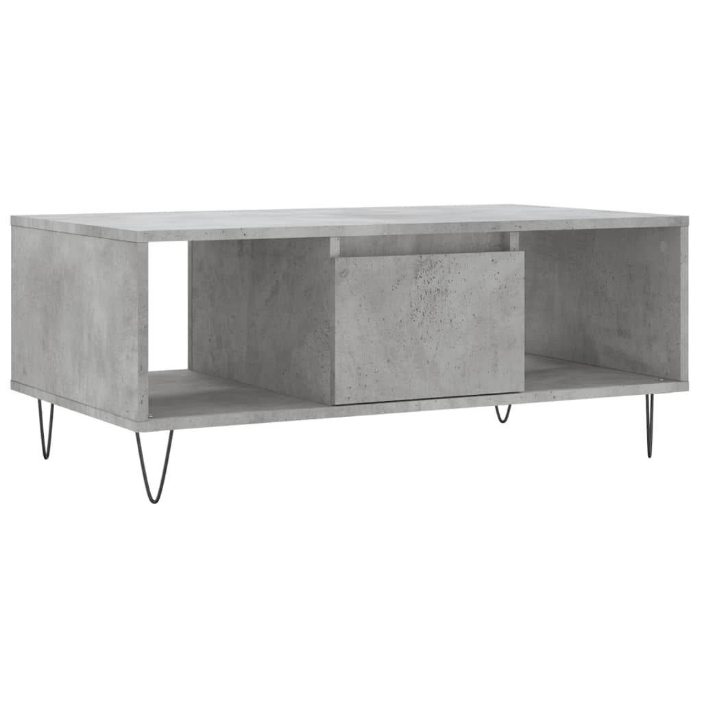 vidaXL Couchtisch Betongrau 90x50x36,5 cm Holzwerkstoff Image