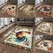 American-style Large Rooster Living Room Carpet Nonslip Easy To Clean Sofa, Coffee Table Carpet Household Bedroom Bedside Mat