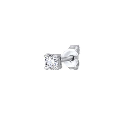 KUZZOI Ohrstecker Lab Grown Diamant Weiß (0.17ct) 925 Sterling Silber OneSize Herren Image