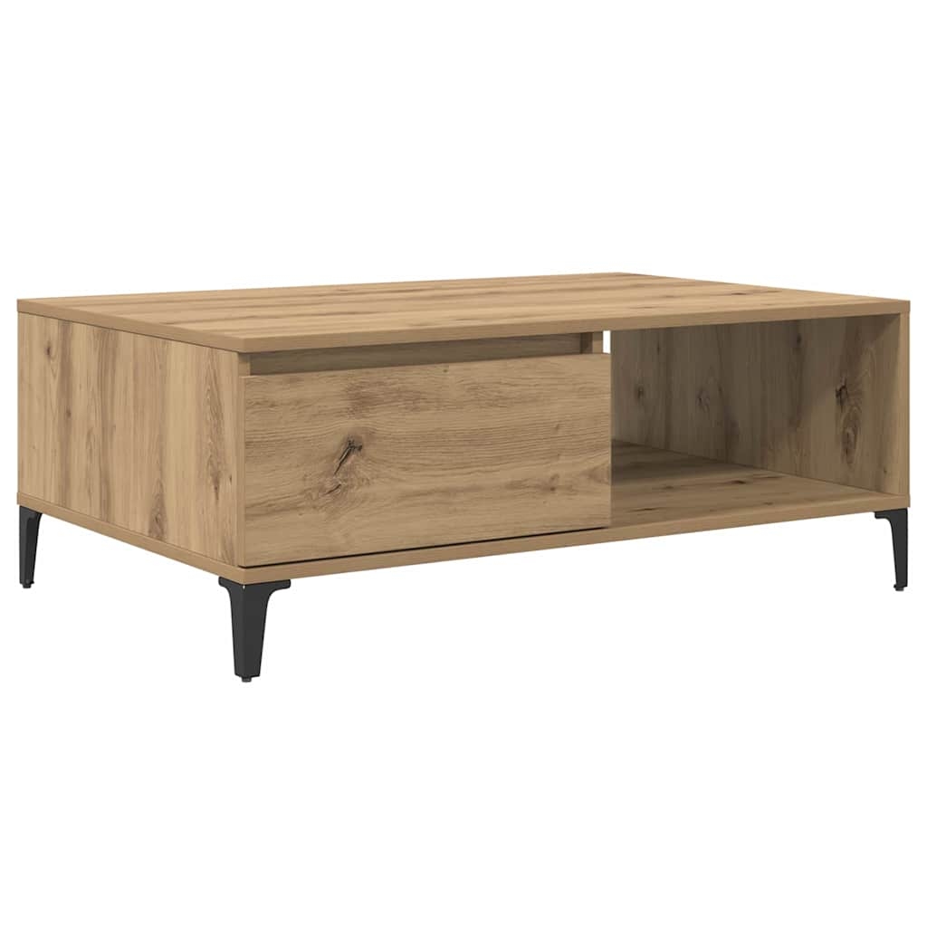 vidaXL Couchtisch Artisan-Eiche 90 x 60 x 35 cm Holzwerkstoff Image