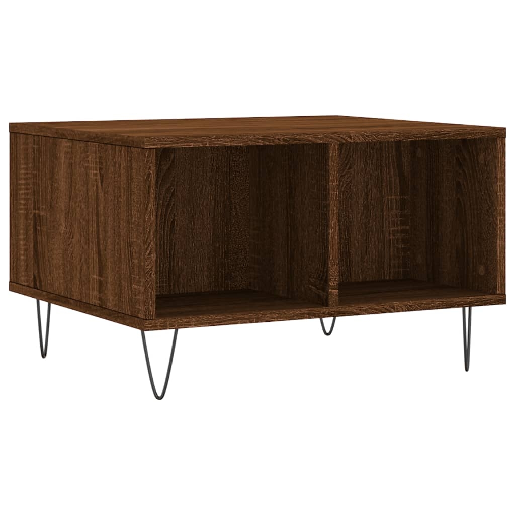 vidaXL Couchtisch Braun Eichen-Optik 60x50x36,5 cm Holzwerkstoff Image