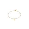 Elli Plättchen Strukturiert 925 Sterling Silber goldfarben Damen