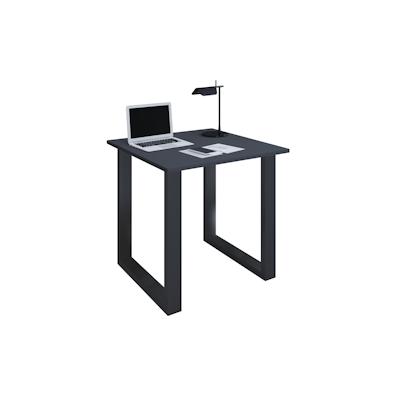 VCM Schreibtisch Lona Schwarz / Anthrazit H. 76 x B. 80 x T. 80 cm Image