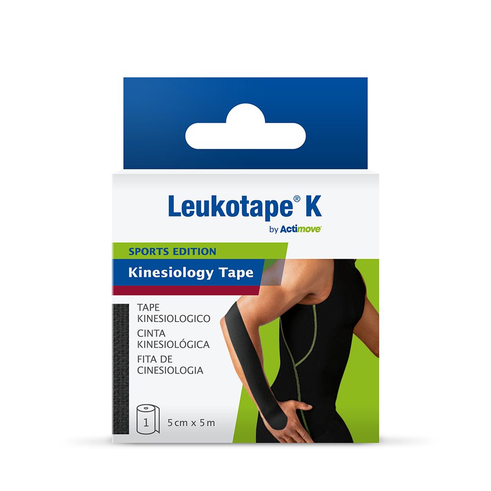 Actimove Sports Edition, Leukotape K tape kinesiologico color nero 1 S