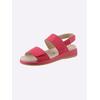 Sandale CAPRICE, Damen, Gr. 40, rosa (flamingo), Nubukleder, sportlich, Schuhe
