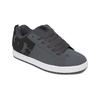Sneaker DC SHOES "Court Graffik", Gr. 12,5(46,5), grau (dk grau, schwarz, weiß), 57.05% Leder, 28.2% Synthetikmaterial, 13.87% Polyester, 0.88% Textil, Schuhe