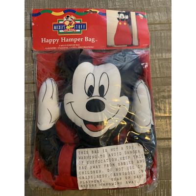 Disney Storage & Organization | Disney Mickey Mouse Happy Hamper Bag Kids Storage Laundry Room Decoration Pants | Color: Yellow | Size: Os