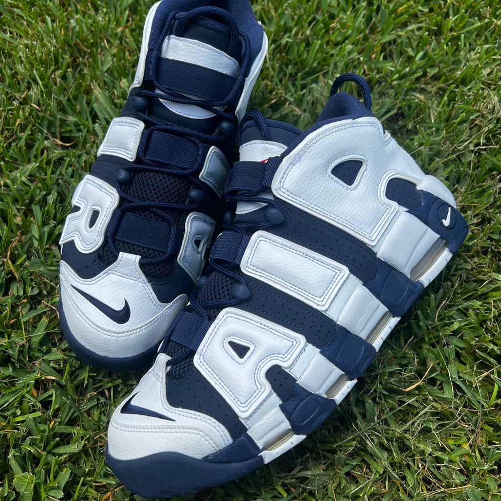 Nike Shoes | Clean Nike Size 13 Air More Uptempo Olympic 2020 Blue Shoes | Color: Blue/White | Size: 13