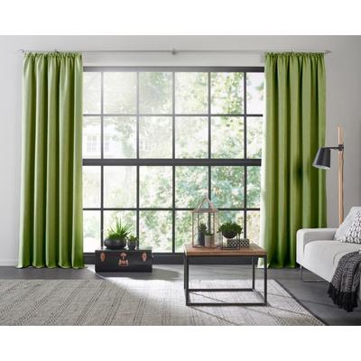 Vorhang WIRTH "Dim out", grün, B:142cm H:225cm, Polyester, Gardinen, nach Maß Image
