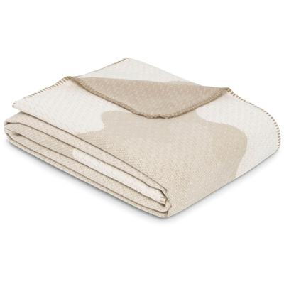 Wohndecke IBENA "Wohndecke Lucerne", beige, B:140cm L:200cm, Wohndecken, GOTS zertifiziert Image