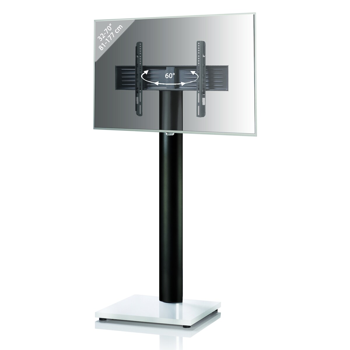 VCM TV-Standfüße Onu Weißlack H. 174 x B. 68 x T. 54 cm Image