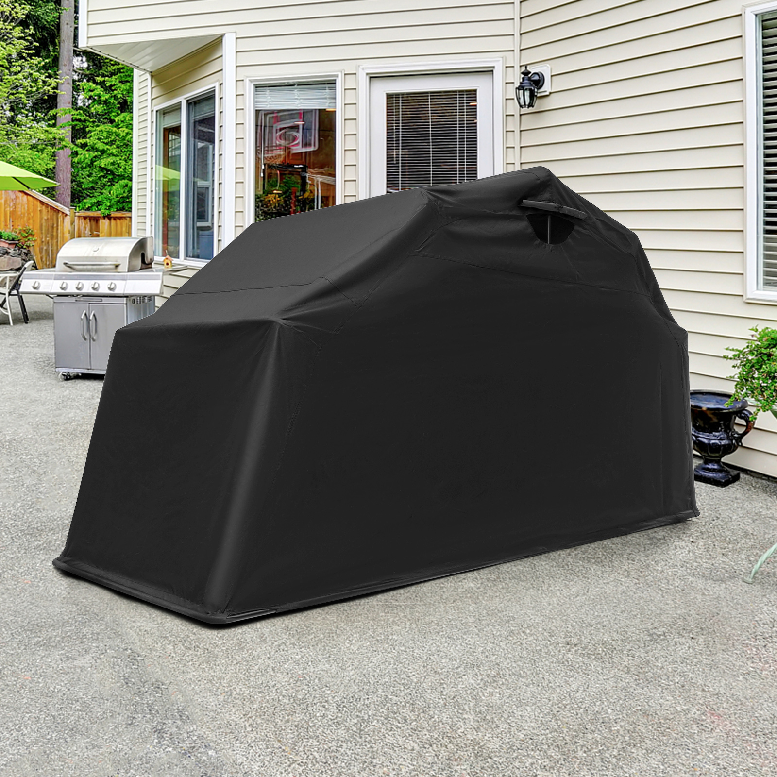 Outdoor Motorcycle Shelter Tent, Waterproof Motorbike Storage Tent With Cover For All Weather Protection Outdoor Motorcycle Shelter Tent, Waterproof Motorbike Storage Tent With Cover For All Weather Protection