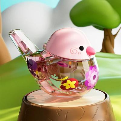 Water Bird Whistle For Infants & Children, Fun Musical Instrument Toy, Adjustable Sound With Water pink