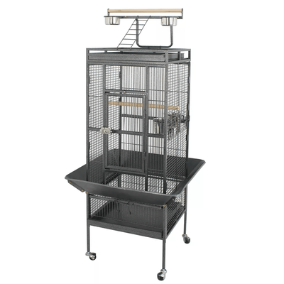 Large Parrot Cage With Stand, Pet Bird Play Top For Parakeet, Finch & Conure, Steel Cage & Perches Large Parrot Cage With Stand, Pet Bird Play Top For Parakeet, Finch & Conure, Steel Cage & Perches