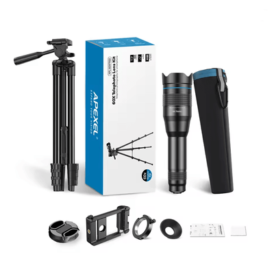 APEXEL 60X Telephoto Lens For Smartphones With Tripod Kit only 60x With Tripod