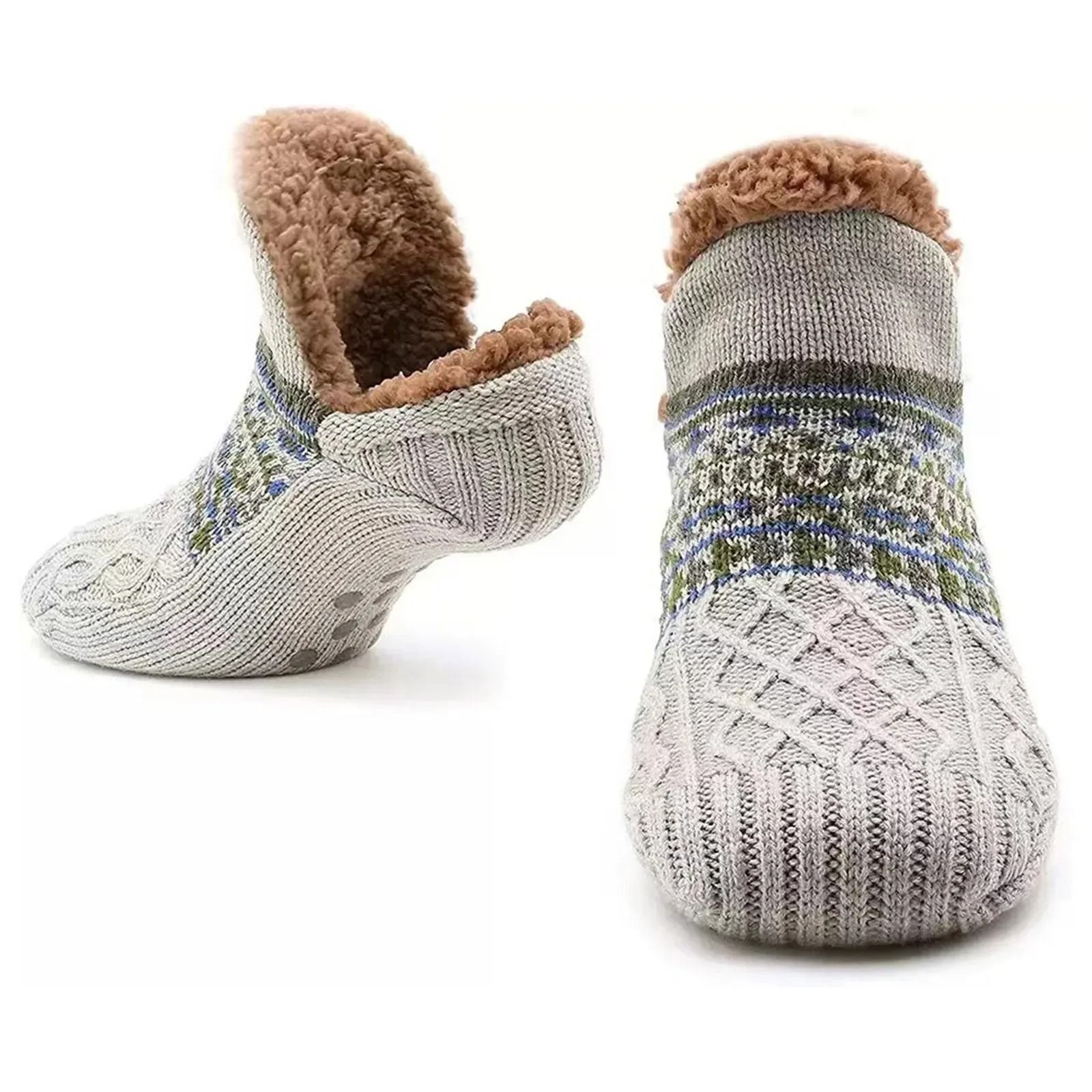 Super Warm Winter Velvet Indoor Socks m grey