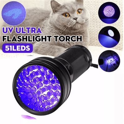Shustar UV Tracker 51 LED Flashlight Blacklight UV Ultra Violet Light For Inspection & Hunting Shustar UV Tracker 51 LED Flashlight Blacklight UV Ultra Violet Light For Inspection & Hunting