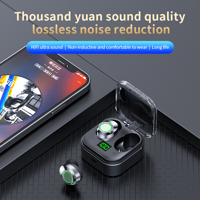YDmini Wireless Earphones, TWS Gamer Headset, Sport Headphone HIFI, Noise Cancelling Earbuds With Touch Control YDmini Wireless Earphones, TWS Gamer Headset, Sport Headphone HIFI, Noise Cancelling Earbuds With Touch Control