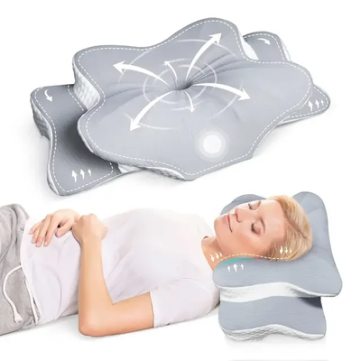 Orthopedic Memory Foam Cervical Pillow, Ergonomic Neck Pain Support For Side Back Stomach Sleepers Orthopedic Memory Foam Cervical Pillow, Ergonomic Neck Pain Support For Side Back Stomach Sleepers