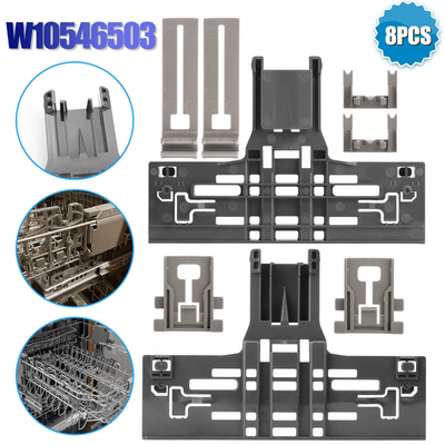 Dishwasher Top Rack Adjuster Replacement Kit, Upgrade Compatible With Whirlpool, Kenmore, Kitchenaid Dishwasher Top Rack Adjuster Replacement Kit, Upgrade Compatible With Whirlpool, Kenmore, Kitchenaid