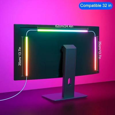 RGB Gaming Monitor LED Backlight With Music Sync And Smart App Control For PC Setup 32 In