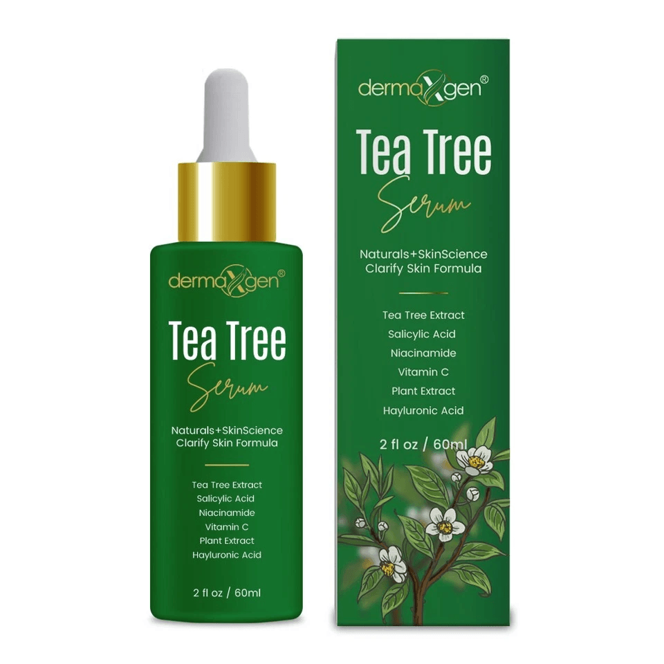 Tea Tree Serum Pure Niacinamide B3, Salicylic, Hyaluronic Acid, VC, Organic Acne Treatment For Clear, Radiant Skin Tea Tree Serum Pure Niacinamide B3, Salicylic, Hyaluronic Acid, VC, Organic Acne Treatment For Clear, Radiant Skin