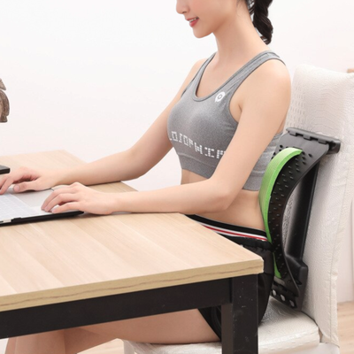 Chiropractor Board Multi Level Back Stretcher Perfect Gift For Back Pain Relief Green