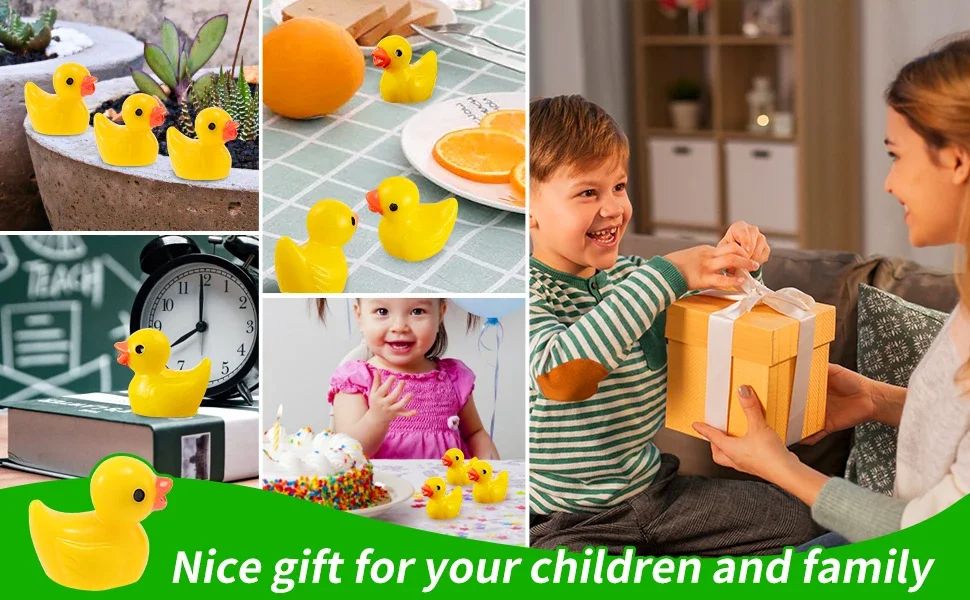 Mini Resin Ducks, Tiny Duck Charms For DIY Landscape Decorations 50 Pieces