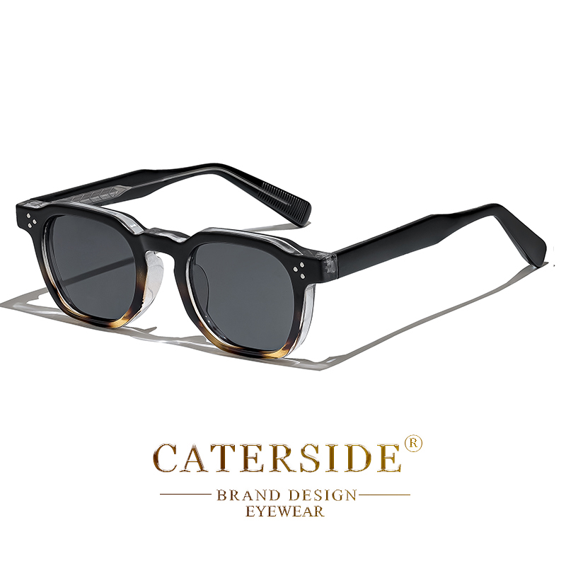 Retro Punk Men Sunglasses Small Frame Square, Personalized Design Sun Glasses For Women Travel, Party, Business Festival gray