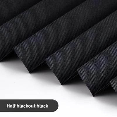 Self Adhesive Pleated Window Blinds Half Blackout Shades For Bathroom And Balcony half Blackout Black 120cm X 180cm