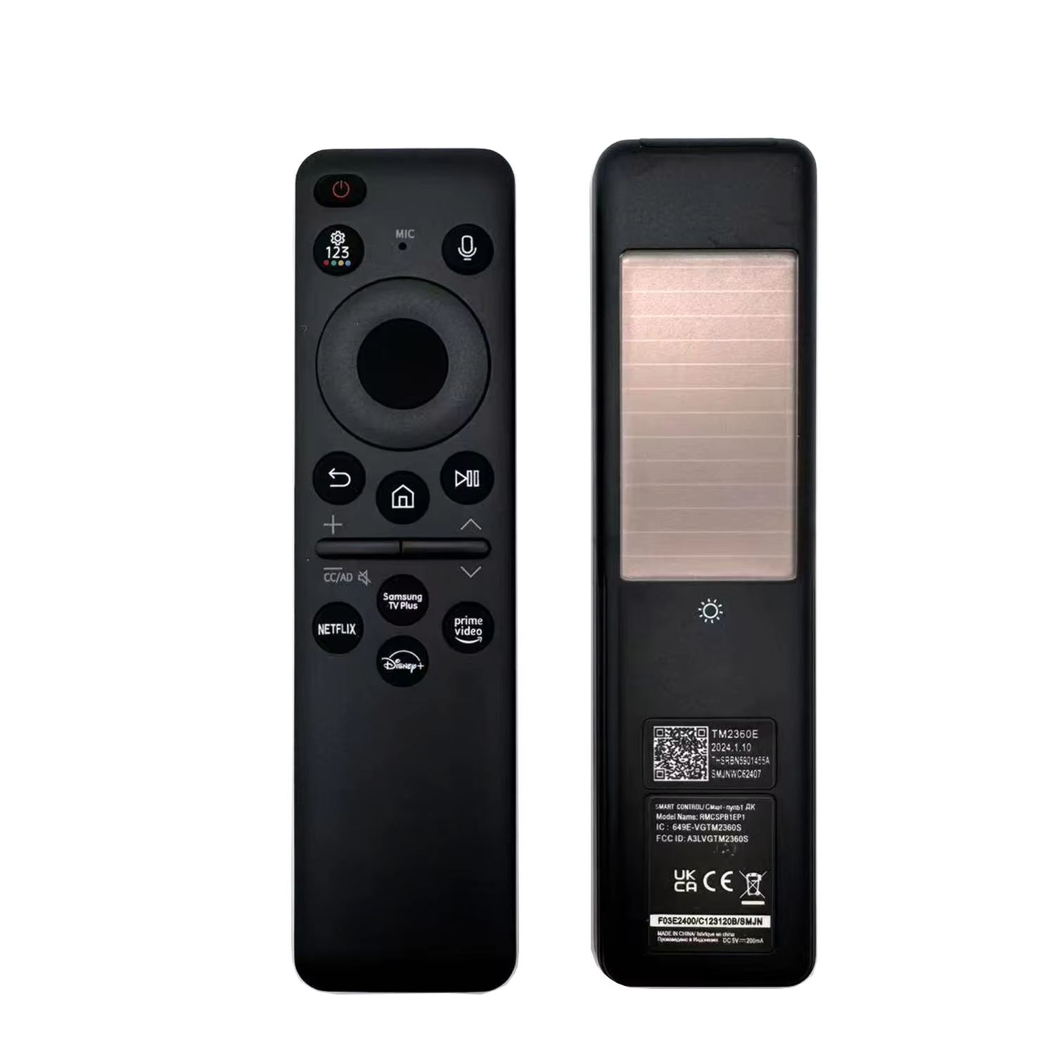Solar Powered Samsung Voice Remote For 2024 Smart TVs TM2360E BN59 01455A Replacement Solar Powered Samsung Voice Remote For 2024 Smart TVs TM2360E BN59 01455A Replacement