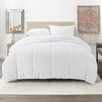 All Season White Down Alternative Comforter, Ultra Soft Quilted Duvet Insert All Season White Down Alternative Comforter, Ultra Soft Quilted Duvet Insert