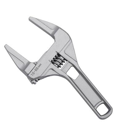 Black Adjustable Bathroom Wrench, Space Saving, Multi Functional Tool For Home & Plumbing silver