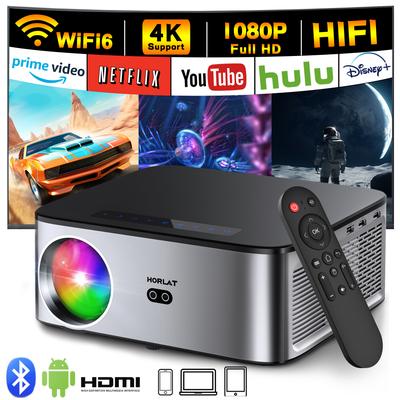 Android 4K Projector Portable Home Theater Beamer, AutoFocus & Keystone Correction, 8K Decode, 5G WiFi Smart Proyector 32g Autofocus