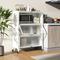 Industrial Kitchen Bakers Rack, 4 Tier Organizer With Flip Up Doors, Lockable Wheels & Foldable Design Industrial Kitchen Bakers Rack, 4 Tier Organizer With Flip Up Doors, Lockable Wheels & Foldable Design