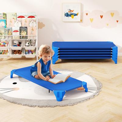 Portable 6 Pack Stackable Daycare Cots, Kids Sleeping Bed Set (52") For Preschool, Kindergarten & Home Use Portable 6 Pack Stackable Daycare Cots, Kids Sleeping Bed Set (52") For Preschool, Kindergarten & Home Use