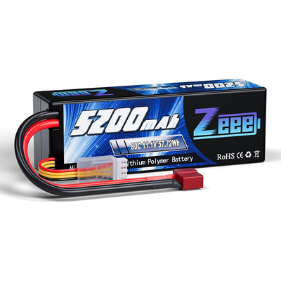 Zeee 3S 5200mAh Lipo Battery 11.1V 80C Hardcase With T XT60 EC3 5 Plug For RC Car Buggy Truck FPV Drone Model Parts 3s 5200mah T