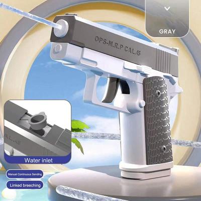 Water Blaster Guns Set, Long Range Shooting Water Pistols For Backyard Games,Pool Parties & Beach Fun,Durable Summer Toy gray